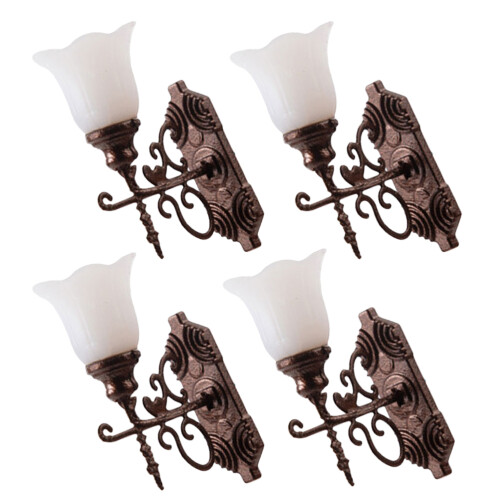 4Pcs De Luminária De Parede Miniatura Para De 2