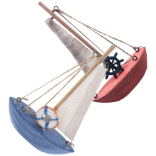 4 Unidades Miniatura À Vela Mediterrânico Decoração Escritório