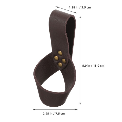 2Pcs Medieval Style PU Sword Holders For Cosplay Performance 1
