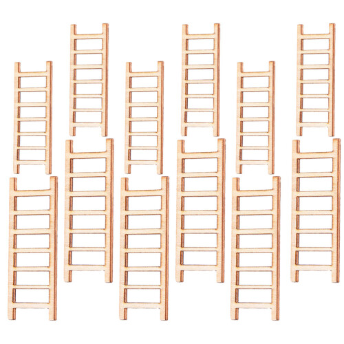 80 Pezzi Scale Miniature In Legno Per Decorazioni Micro Paesaggio 1