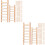 80 Pezzi Scale Miniature In Legno Per Decorazioni Micro Paesaggio 8