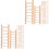 80 Pezzi Scale Miniature In Legno Per Decorazioni Micro Paesaggio 5