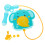 One Set Backpack Beach Summer Spray Toy 7
