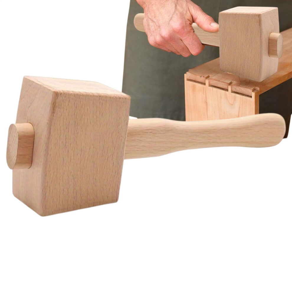 Ice Mallet Heavyduty Block Head Portable Craft Hammer Multipurpose Utility Tool Reinforced Wood Edge Frame Soli Design 9105992613038