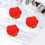 24 Gomma Da A Rosa Simulata Set Per 10