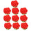 24 Gomma Da A Rosa Simulata Set Per 5