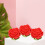 24 Gomma Da A Rosa Simulata Set Per 6