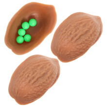 3Pcs Walnut Shell And 5 Balls Trick Set For Fun