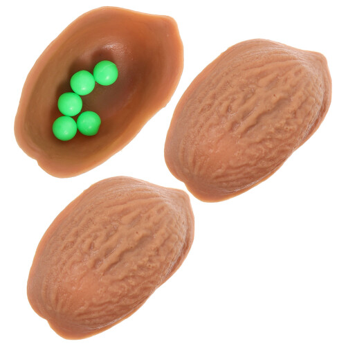 3Pcs Walnut Shell And 5 Balls Trick Set For Fun