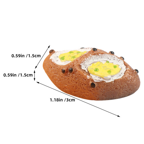18Pcs Mini Resin Bread Simulation Bakery Decoration Accessories 2