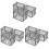 9 Pcs Miniature Cage Model Toy Prop Decor Small Storage Cage 4