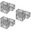 9 Pcs Miniature Cage Model Toy Prop Decor Small Storage Cage 9