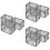 9 Pcs Miniature Cage Model Toy Prop Decor Small Storage Cage 8
