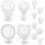 4 Set Mini Ice Cream Cup Model Photo Prop Diy 4
