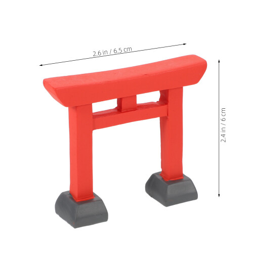 2Stk Resin Torii Tempel Für Landschaft 2