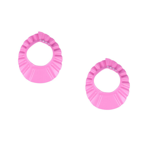 2Pz Cappello Infantile Rosa Per Shampoo Orecchie E Occhi 1