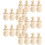 20 Pezzi Legno Non Finite Con Scatole Incastonabili 7