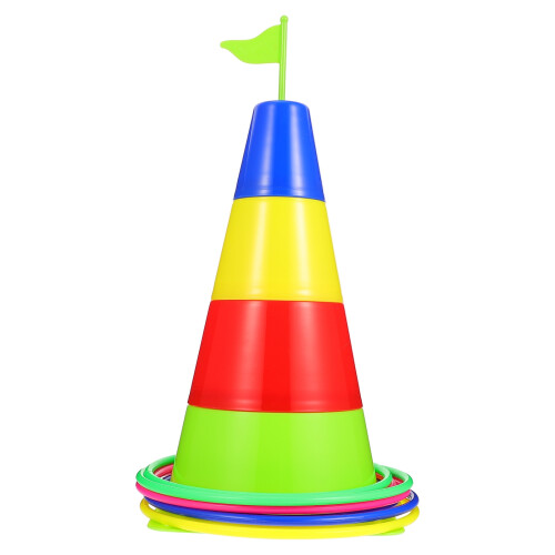 ring toss game set plastic stacking toy for kids educational play