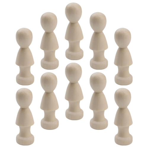 20 Stuks Onafgewerkte Peg Diy Decoratief Schilderen 2