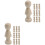 20 Stuks Onafgewerkte Peg Diy Decoratief Schilderen 5