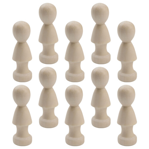 20 Stuks Onafgewerkte Peg Diy Decoratief Schilderen 1