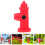 20Stk Mini Hydrant Harz Rote Dekorative Garten Ornament 11