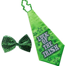 2 Pezzi Cravatte A San Patrizio Con Paillettes