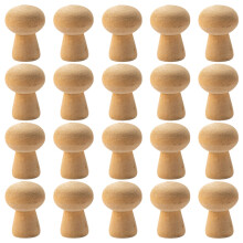 80Pz Decorazioni in Legno Khaki Non Verniciati Per Progetti DIY