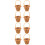 8 Pezzi Tote in Rattan Mini Decorativo Da Te 5