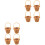 8 Pezzi Tote in Rattan Mini Decorativo Da Te 3