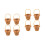 8 Pezzi Tote in Rattan Mini Decorativo Da Te 4