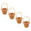 8 Pezzi Tote in Rattan Mini Decorativo Da Te 9
