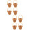 8 Pezzi Tote in Rattan Mini Decorativo Da Te 7