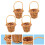 8 Pezzi Tote in Rattan Mini Decorativo Da Te 8