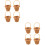 8 Pezzi Tote in Rattan Mini Decorativo Da Te 6
