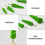 36 Pezzi Decorazione Albero Miniatura Artificiale 10