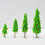 36 Pezzi Decorazione Albero Miniatura Artificiale 5