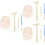 3 Set Gemstone Dig Kit Per Creare Braccialetti Con 6