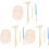 3 Set Gemstone Dig Kit Per Creare Braccialetti Con 2