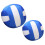 2Pcs Artificial Volleyball Stuffed Plush Toy Ball 11
