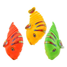 3Pcs Clockwork Swinging Fish Toys Wind Up Wiggle Cartoon Fish