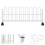 10Pcs Mini Traffic Fence Stand Table Tiny Simulation Safety Barricades 5