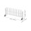 10Pcs Mini Traffic Fence Stand Table Tiny Simulation Safety Barricades 11