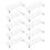 10Pcs Mini Traffic Fence Stand Table Tiny Simulation Safety Barricades 10
