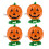 4 Pcs 5X4Cm Wind-Up Clockwork Smile Face Pumpkins For Halloween 2