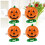 4 Pcs 5X4Cm Wind-Up Clockwork Smile Face Pumpkins For Halloween 5