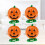 4 Pcs 5X4Cm Wind-Up Clockwork Smile Face Pumpkins For Halloween 9