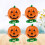 4 Pcs 5X4Cm Wind-Up Clockwork Smile Face Pumpkins For Halloween 6