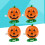 4 Pcs 5X4Cm Wind-Up Clockwork Smile Face Pumpkins For Halloween 4