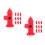 20 Pcs Diy Resin Fire Hydrant Model For Miniature Scenes 9